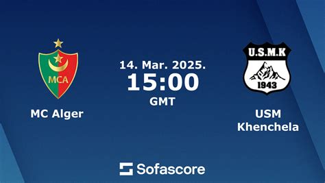 USM Khenchela vs MC Alger live score, H2H and lineups .